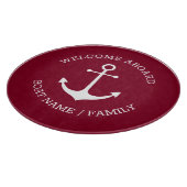 Benutzerdefinierter Empfang an Bord nautischer Ank Schneidebrett (Ecke)