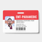 Benutzerdefinierter EMT-Rettungshelfer-Notfallzuga Ausweis (Vorderseite)
