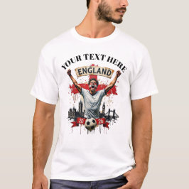 Benutzerdefinierter England Fußball-Mannschafts-An T-Shirt