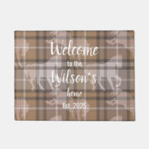 Benutzerdefinierter equestrischer Tartan-Familien-