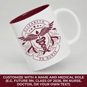 Benutzerdefinierter ER-Krankenschwester-Becher Abs Zweifarbige Tasse