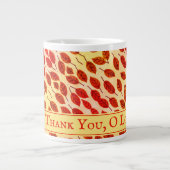 Benutzerdefinierter ERNTEDANK Herbstausgänge Jumbo-Tasse (Vorderseite)