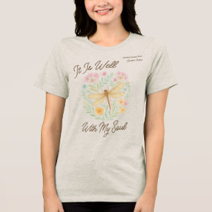 Benutzerdefinierter "Es ist gut mit meiner Seele" Tri-Blend Shirt
