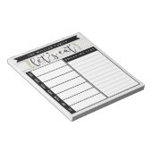 Benutzerdefinierter Essensplaner und Lebensmittell Notizblock (angewinkelt)