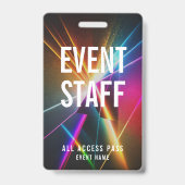 Benutzerdefinierter Event-Mitarbeiter - Zugriff au Ausweis (Vorderseite)