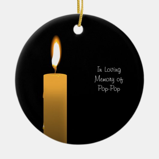 Benutzerdefinierter ewiger Flammenspeicher Keramik Ornament (Vorne)