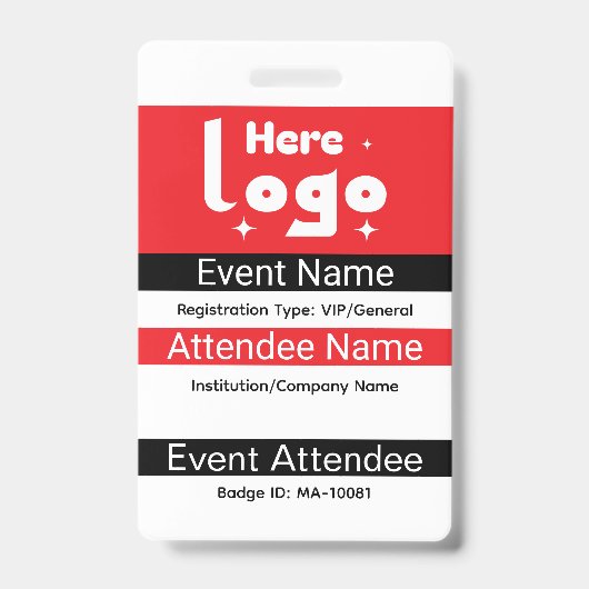 Benutzerdefinierter Expo-ID-Ausweis mit QR-Code Ausweis (Vorderseite)
