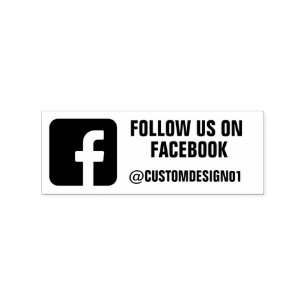 Benutzerdefinierter Facebook-Benutzername Folgen Gummistempel