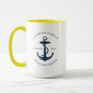 Benutzerdefinierter Familien-Nautik-Boot-Anker Tasse