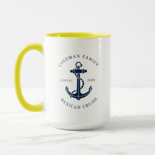 Benutzerdefinierter Familien-Strandhaus-Boot-Anker Tasse