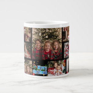 Benutzerdefinierter Familien-Weihnachtsgeschenkbec Jumbo-Tasse