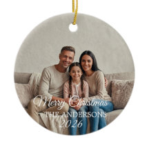 Benutzerdefinierter Familienfoto-Frohe-Weihnachten