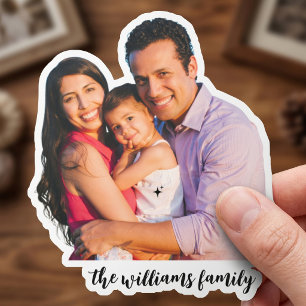 Benutzerdefinierter Familienfoto-Vinyl-Aufkleber Aufkleber