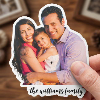 Benutzerdefinierter Familienfoto-Vinyl-Aufkleber Aufkleber