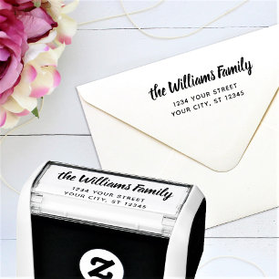 Benutzerdefinierter Familienname Absenderadresse Permastempel