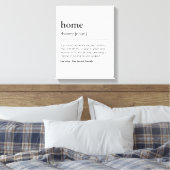 Benutzerdefinierter Familienname der Zuhause, schw Leinwanddruck (Insitu (Schlafzimmer))