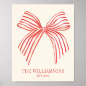 Benutzerdefinierter Familienname Est Datum Coquett Poster (Vorne)