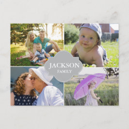 Benutzerdefinierter Familienname für die Zusammens Postkarte