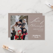 Benutzerdefinierter Familienname Jahr Eins Foto El Karte (Vorderseite/Rückseite Beispiel)