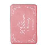 Benutzerdefinierter Familienname. Korallenbadematt Badematte (Vorderseite Vertikal)