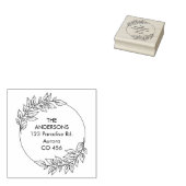 Benutzerdefinierter Familienname mit Folien Gummistempel (Stempel)