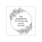 Benutzerdefinierter Familienname mit Folien Gummistempel (Prägung)