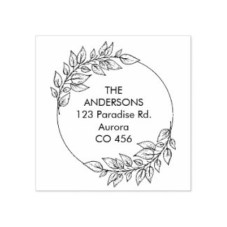 Benutzerdefinierter Familienname mit Folien Gummistempel