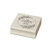 Benutzerdefinierter Familienname mit Folien Gummistempel (Stempel)