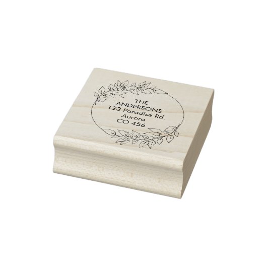 Benutzerdefinierter Familienname mit Folien Gummistempel (Stempel)