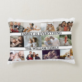 Benutzerdefinierter Familienname, Monogramm und 12 Dekokissen