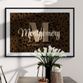 Benutzerdefinierter Familienname Neu signieren Ges Poster