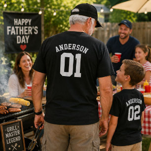 Benutzerdefinierter Familienname Opa Jersey Gesche T-Shirt