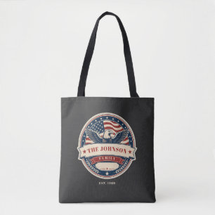 Benutzerdefinierter Familienname Patriotischer Adl Tasche