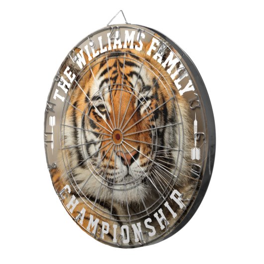Benutzerdefinierter Familienname Personalisiert Ti Dartscheibe (Vorderseite rechts)