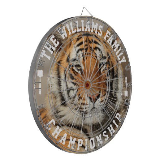 Benutzerdefinierter Familienname Personalisiert Ti Dartscheibe (Vorderseite Links)