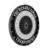 Benutzerdefinierter Familienname Personalisierter  Dartscheibe (Vorderseite Links)