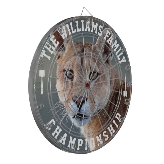 Benutzerdefinierter Familienname Personalisiertes Dartscheibe (Vorderseite Links)