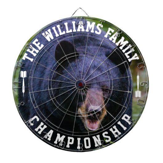 Benutzerdefinierter Familienname Personalisiertes Dartscheibe (vorne)