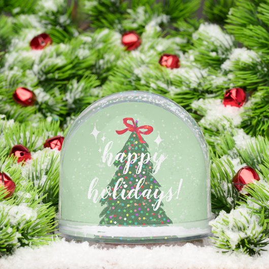 Benutzerdefinierter Familienname Rosa Weihnachtsba Schneekugeln (Weihnachten)