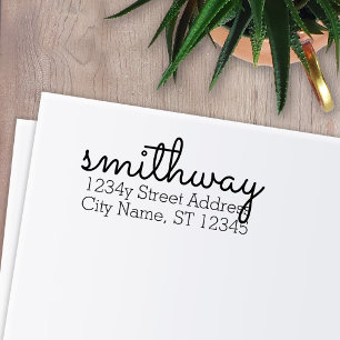 Benutzerdefinierter Familienname Sacramento Schrif Permastempel