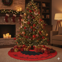 Benutzerdefinierter Familienname Schwarz Rot Weihn