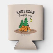 Benutzerdefinierter Familienname Sommerurlaub Camp Dosenkühler (Rückseite)