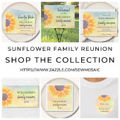 Benutzerdefinierter Familienname Sunflower Family Notizblock