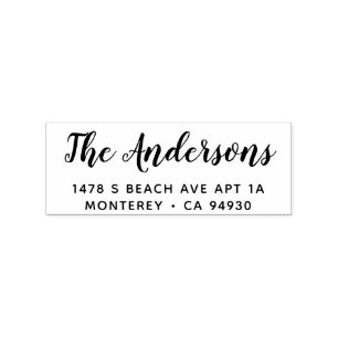 Benutzerdefinierter Familienname und Briefmarke de Gummistempel