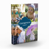 Benutzerdefinierter Familienname und Fotos Blaues  (Links)