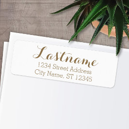 Benutzerdefinierter Familienname und Rücksendeadre