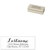 Benutzerdefinierter Familienname und Rücksendeadre Gummistempel (Stempel)