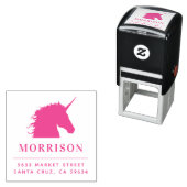 Benutzerdefinierter Familienname und Rücksendeadre Permastempel (Beispiel)