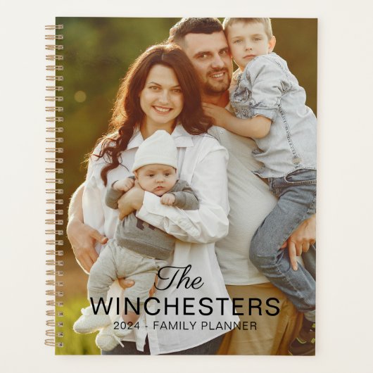 Benutzerdefinierter Familienname und Zweites Foto Planer (Vorderseite)