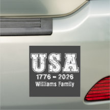Benutzerdefinierter Familienname USA 1776 2026 Pat